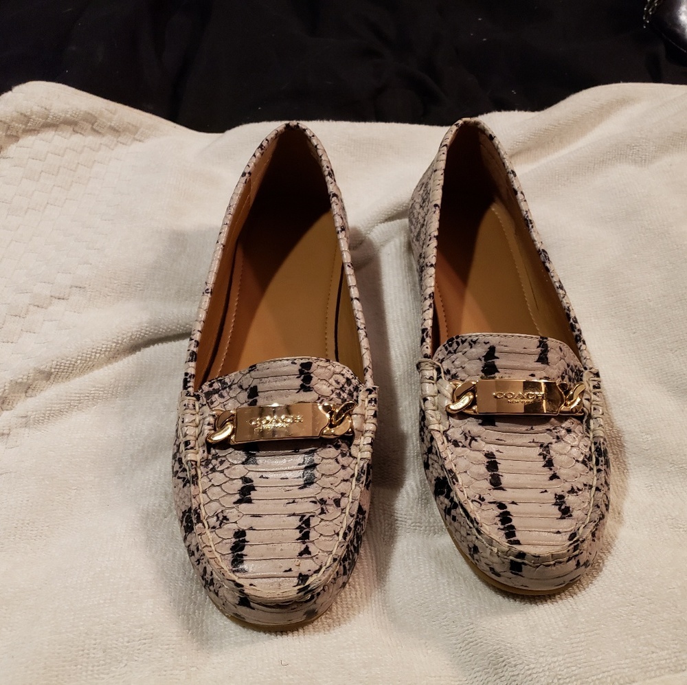 Coach Snakeskin Loafers